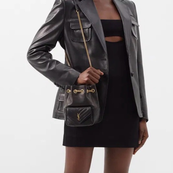 Saint Laurent Handbags - Saint Laurent Black Quilted Crossbody Bag